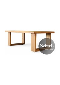 Resim Neiwel Nain Doğal Ahşap Ofis Sehpa-70-140 Açık Ceviz 