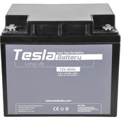 Resim TESLA Akü 12v 40ah Solar Jel Akü (yeni Üretim) 