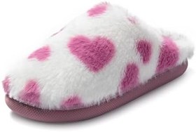Resim JOMIX Kışlık ev terliği, kadın, kalp, terlik, güzel, sıcak tutan pelüş terlik, iç mekan 