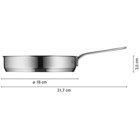 Resim Wmf Mini Yapışmaz Yumurta Tavası 18 Cm Gümüş 