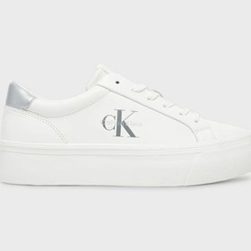 Resim Calvin Klein Deri Logolu Sneaker Ayakkabı YW0YW0187702R AYAKKABI YW0YW01877 02R 