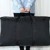 Resim 1 adet/2 adet Ekstra Büyük Oxford Kumaş Depolama Çantası, Saplı ve Çift Fermuarlı Taşınabilir Taşıma Çantası - Taşıma, Seyahat ve Yurt Kullanımı İçin Uygun Dayanıklı Bavul Organizatör Kutusu - İdeal Saklama Kesesi 