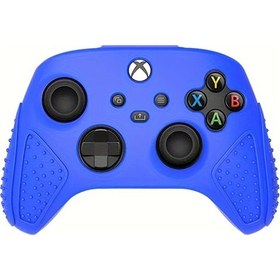 Resim Gaojunshop01 Xbox Series X Silikon Kılıf Kaymaz Koruma Blue 1pc Parmak Tutamaklı 