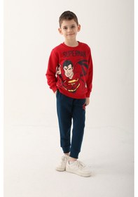 Resim Superman Kırmızı Erkek Çocuk Eşofman Takımı 5274-41112 