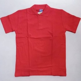 Resim Kırmızı Kısa Kol 6-16 Yaş Çocuk Okul Lakos Tişört/T-Shirt - 