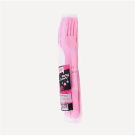 Resim Roll-Up Plastık Pembe Partı Çatal 25 Lı Pk 