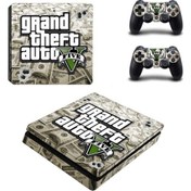 Resim Grand Theft Auto V Playstation 4 Slim Kasa Sticker Kaplama - 02 