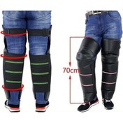 Resim Didadodo Sol Sağ Motosiklet Diz Bacak Sıcak Koruyucu, Motocross Diz Pedleri Rüzgar Geçirmez Yeşil Motocross Uyumlu Yeşil 