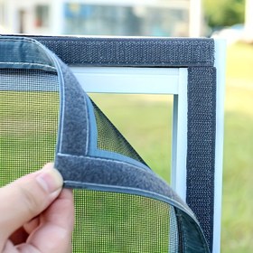 Resim Kolay Kurulumlu Kendinden Yapışkanlı Pencere Ekranı Ağı - Görünmez Sivrisinek Ağı, Ev Kullanımı İçin Mükemmel, Böcekleri Dışarıda Tutuyor 