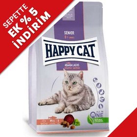 Resim Happy Cat Senior Atlantik Salmon 8 Yaş ve Üzeri Yaşlı Kedi Maması 4 Kg 