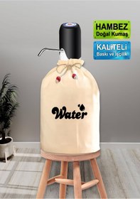Resim enmalife Water - Su Damla Baskılı Damacana Kılıfı 