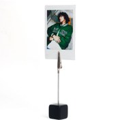 Resim Fujifilm Instax SQ1 Buz Mavi Fotoğraf Makinesi 20li Kare Film Deri Kılıf Pleksi Çerçeve ve Kıskaçlı Stand 
