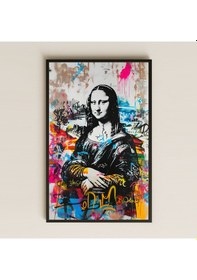 Resim Graffiti Mona Lisa Temalı Renkli Modern Pleksi Tablo 