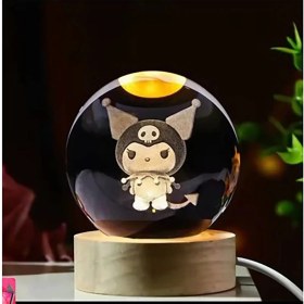 Resim Kuromi Işıklı Cam Küre Cap 6 cm Kod 63 