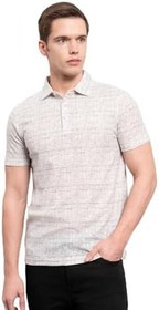 Resim Morven Erkek Nefti Trend Polo Yaka Desenli Dynamic Fit Rahat Kesim T-Shirt 