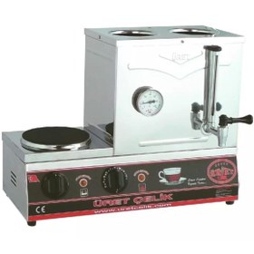 Resim Özen Mutfak Lüks 30’luk Ikili Üret Model Elektrikli Kahveci Ocağı Çay Ocağı 220 V 