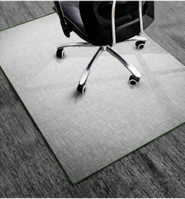 Resim Cam Sandalye Matı Gri Çizgi Doku 100cm X 120cm 