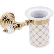 Resim Pure Geometrik Beyaz Altın Pvd Gold Montajlı Diş Fırçalık Aks-1 Diğer 