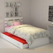 Resim Evmonte İdeal Yavrulu Karyola Tek Kişilik 90X190 Beyaz 