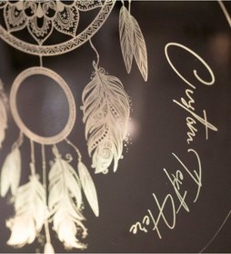 Resim Dreamcatcher Gece Lambası Kişiye Özel Hediye, Düş Kapanı Rüya Kapanı Kişiselleştirilmiş Led Lamba, Chakra Ev ve Oda Dekoru 