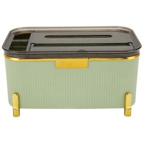 Resim Ganzhoushop Depolama Yükseltilmiş Tabanlı Çok Amaçlı Kalemler Akıllı Telefonlar Ofis İçin Mendil Kutusu Tutucu Mendil Kutusu Düzenleyici 