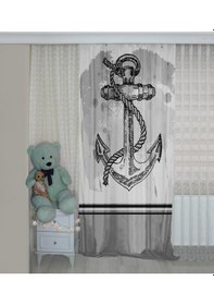 Resim Bebişim Çapalı Bi169 Çift Kanat Çocuk Odası Fon Perde 