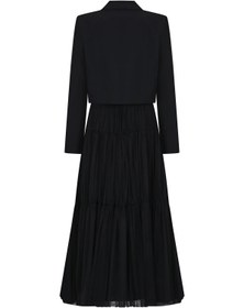 Resim Gül Detaylı Kısa Blazer Ceket - Siyah / 40 