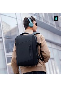 Resim Mark Ryden Expandos Laptop Sırt Çantası Genişletilebilir İç Hacim Şarj Kiti Yağmurluk Mr9299 Yy00 Siyah 