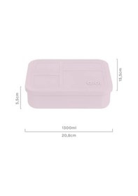 Resim Silikon Beslenme Kutusu Bento - Misty Lilac 