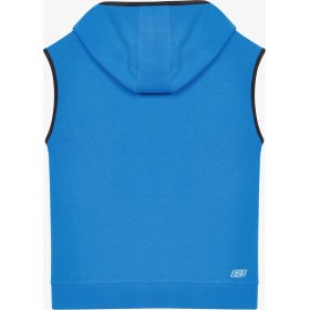 Resim Skechers Lightweight Fleece Two Yarn B Sleeveless Hoodie Sweatshirt Büyük Erkek Çocuk Mavi Sweatshirt Sk241119-400 