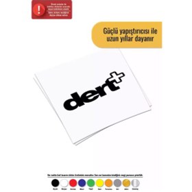 Resim Dert Sticker Oto Motor Laptop Duvar Folyo Sticker 60 X 24 Cm 