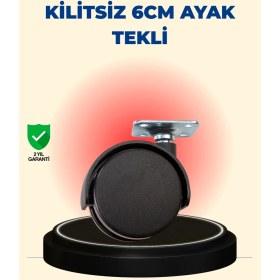 Resim Belle Fusion Mey Ithalat® Masa ve Sehpa Için 6 cm Kilitsiz Ayak Tekli 