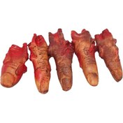 Resim Konesam Karanlık Kırık Parmak 5'li Paket - Halloween Korku Prop - Gerçekçi Görünüm - Sakatlık Dekorasyonu - Şaka Ve Parti İçin 