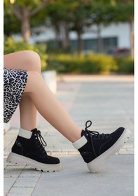 Resim Chester Cat Bağcıklı Bot Siyah 