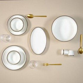 Resim Evaliza Alaia Black 60 Parça 12 Kişilik Yemek Takımı 
