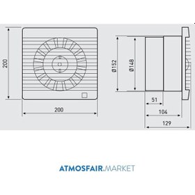 Resim Decor 300 S 150 'Lik Banyo Tuvalet Fanı 