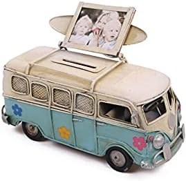 Resim Knm-1004E-1678SS Dekoratif Metal Minibüs Çerçeveli ve Kumbaralı Hediyelik 