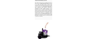 Resim Arnica 2400W Su Filtreli Toz ve Alerjenleri Etkin Bora ET11133 Su Filtreli Süpürge Mor+ Kokulu Parfüm + 3 Yıl Garanti 
