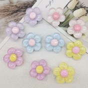 Resim 10'lu Set Canlı Çiçek ABS Ayakkabı Süsleri - Parlak, Şeffaf DIY Dekorasyonlar Sandaletler, Terlikler & Plaj Çantaları İçin - Kadınların Yazlık Ayakkabıları & Aksesuar Geliştirmeleri İçin İdeal, Çanta Aksesuarları|Parlak Bitiş|Dayanıklı Ayakkabı Süsleri, Ayakkabı Aksesuarları 