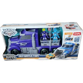 Resim Ctoys Taşıyıcı Tır ve Robota Dönüşüne Mini Araçlar Mor 