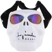 Resim Suntek Motosiklet Gözlükleri Kask Maskesi Motokros Kafatası 