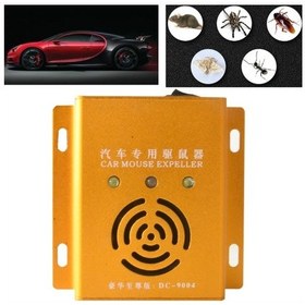 Resim Araba Fare Kovucu Ultrasonik Elektronik Araba Fare Kovucu Ses Ve Işık Kombine Fare Ve Böcek Kovucu Altın 