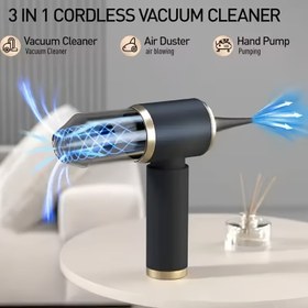 Resim Mini Taşınabilir Araç Elektrikli Süpürgesi, 4000 Pa Güçlü Emiş, Büyük Kapasiteli, USB Şarjlı, Kompakt Tasarım ile Ev ve Otomobil Bakımı için Mürekkep Filtreli 