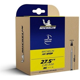 Resim Mıchelin 27.5x2.45/3.00 (B6) İğne Sibop İç Lastik 48mm Siyah 