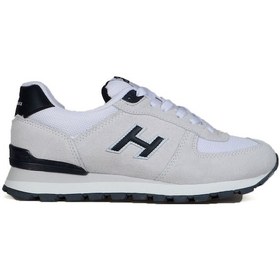 Resim Hammer Jack Hakiki Deri Kirli Beyaz-Lacivert Kadın Spor Ayakkabı - 545251815 