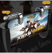 Resim L1r1 Denetleyici Telefon Mobil Oyun Tetik Yangın Düğmesi Kolu Shooter Oyun Joystick Gamepad Pubg Yangın Çekim Amaç Anahtar 