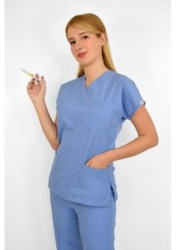 Resim Dokuz Eylül Mavisi Likralı Üst Forma Mavi 