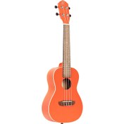Resim Ortega Earth Series Okoume Concert Ukulele (Pumpkin Orange) 