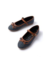 Resim 6321 Laci Keten Günlük Baret Tokalı Bayan Babet Lacivert 