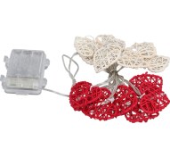 Resim Hombey Güzel Kalp Desenli 14 Ledlı Rattan Işık Zinciri, Ev & Düğün Dekorasyonu, Pilli Besleme İle Romantik Ambiyans Oluşturucu Diğer 